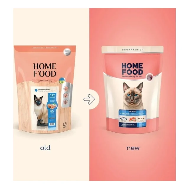 Сухий корм для кішок Home Food Hypoallergenic For sterilised морський коктейль 10 кг (4820235020590) — фото 5
