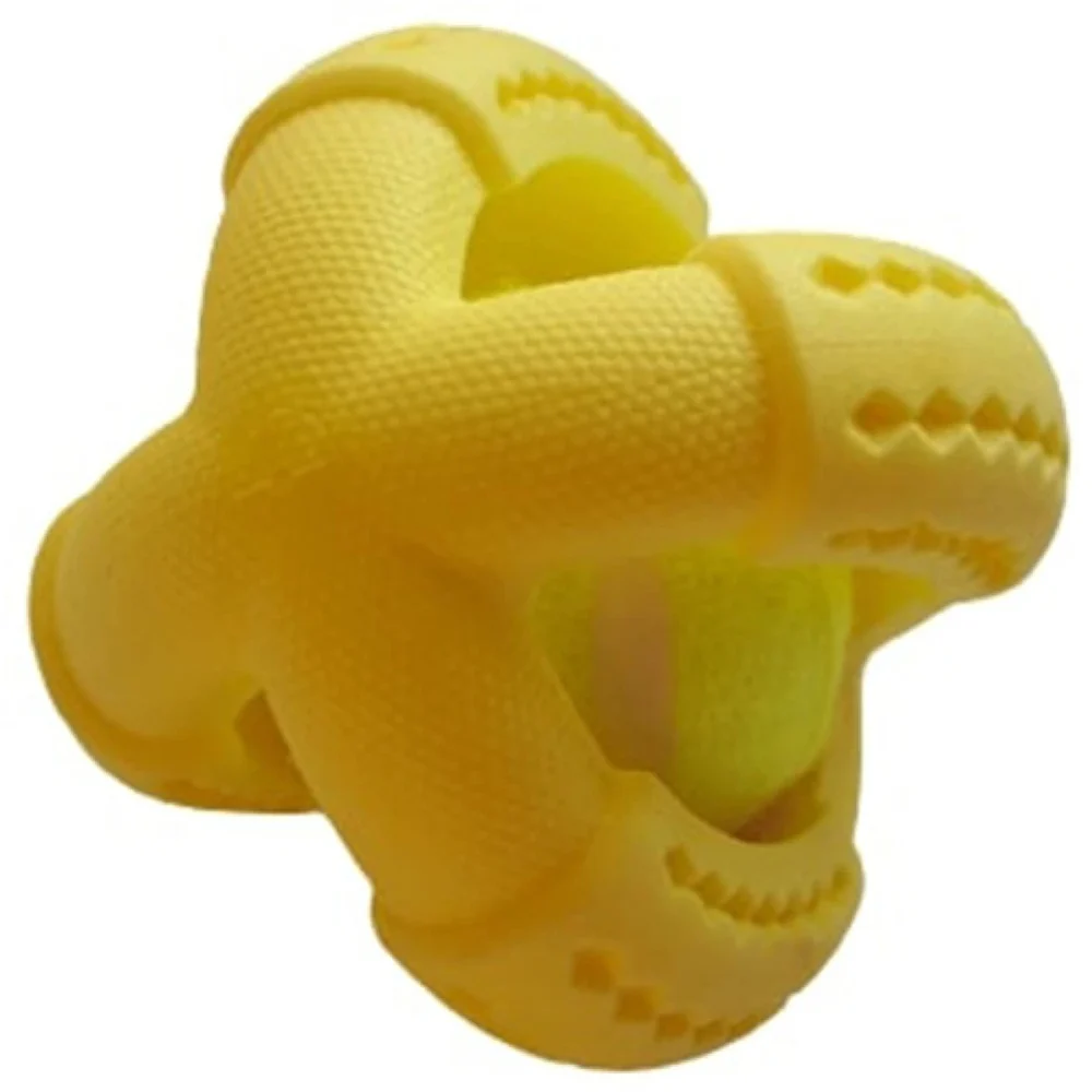 Іграшка для собак AnimAll GrizZzly тенісний м'яч S, yellow, 9.2х9.2х8.8 см (141319)