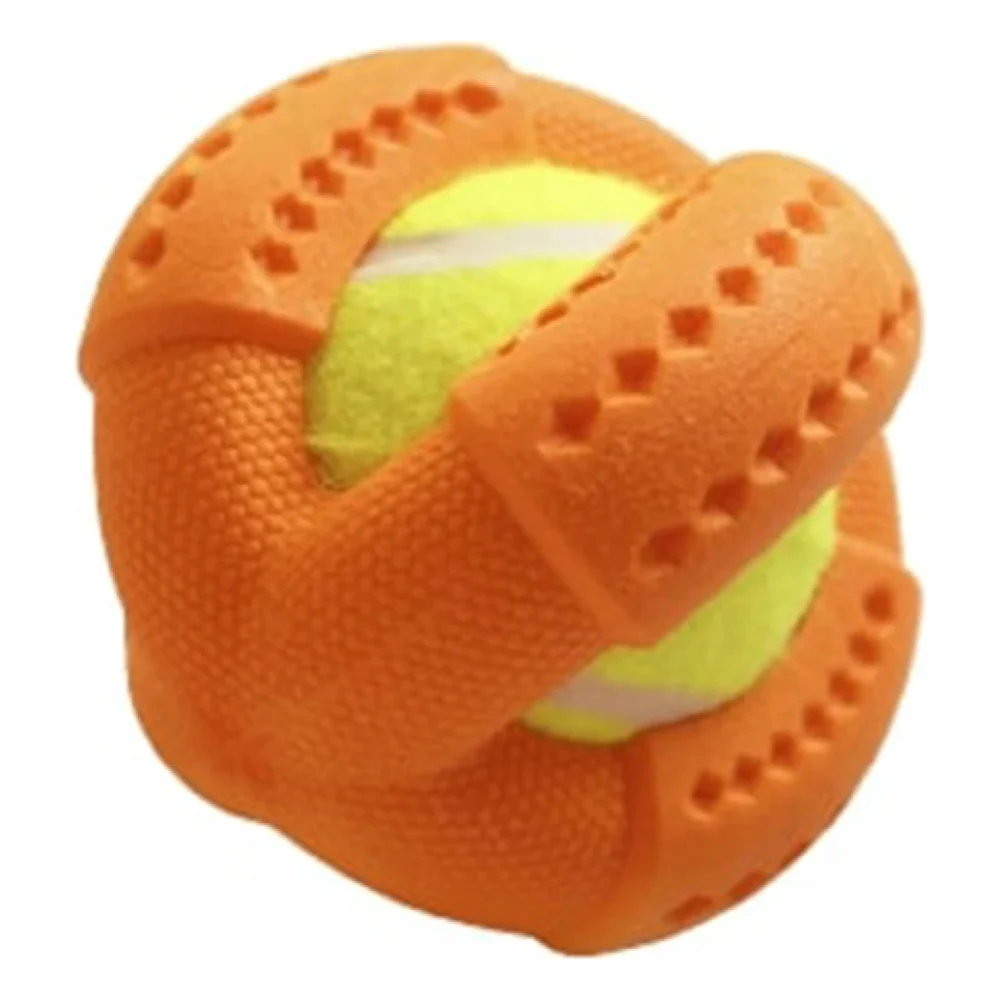 Іграшка для собак AnimAll GrizZzly тенісний м'яч L, orange, 11.2х11.2х10.7 см (141320)