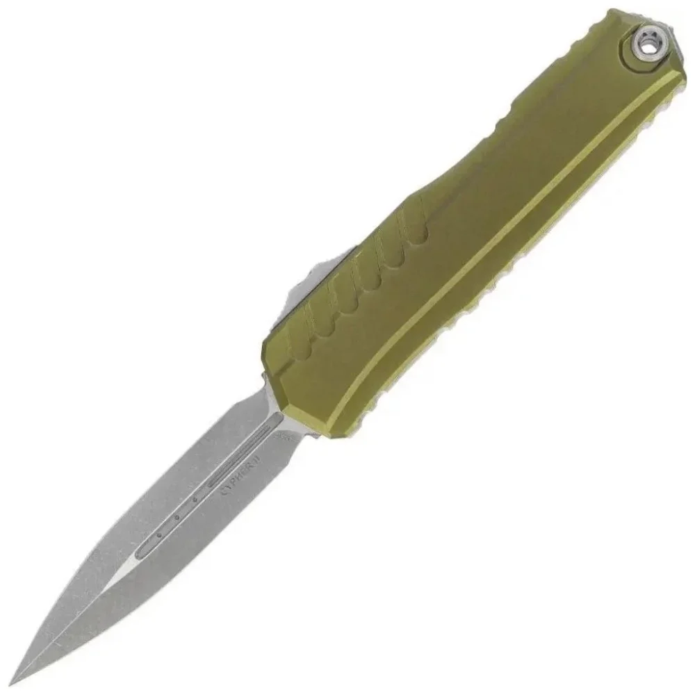 Ніж Microtech Cypher II D/E OTF, Apoc, руків'я OD green (1242-10APOD)