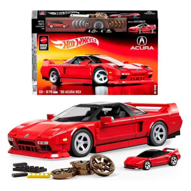 Конструктор Mattel Brick Shop Hot Wheels Elite Acura 876 деталей (JFT17)