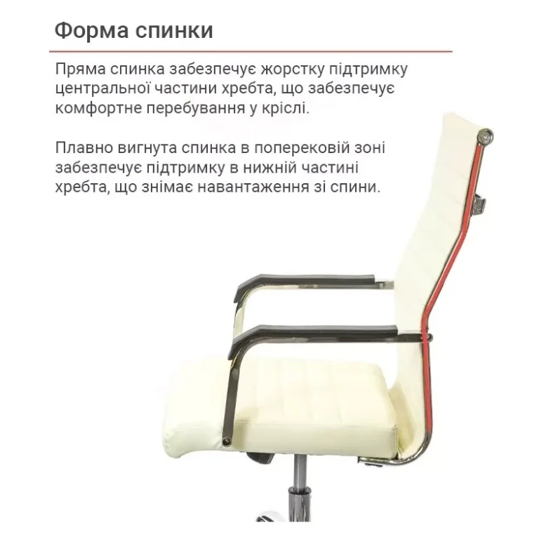 Офісне крісло Аклас Кап FX СН TILT Білий (PU White) (00158633) — фото 5