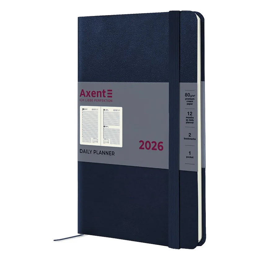 Тижневик Axent датований 2026 Partner Strong, 145х210, синій (8819-26-02-A)