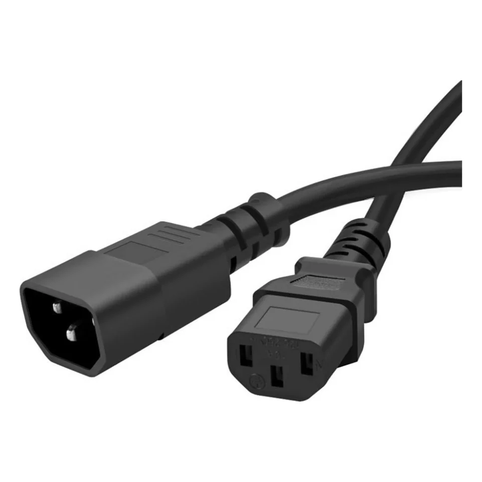 Кабель живлення C13 to C14 1.8m black ColorWay (CW-CBP087-BK)
