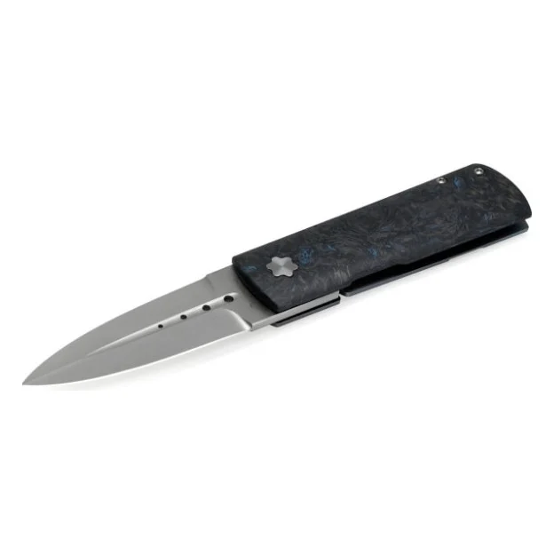 Ніж Maserin Daga, Elmax, fat carbon, синій (372/B)