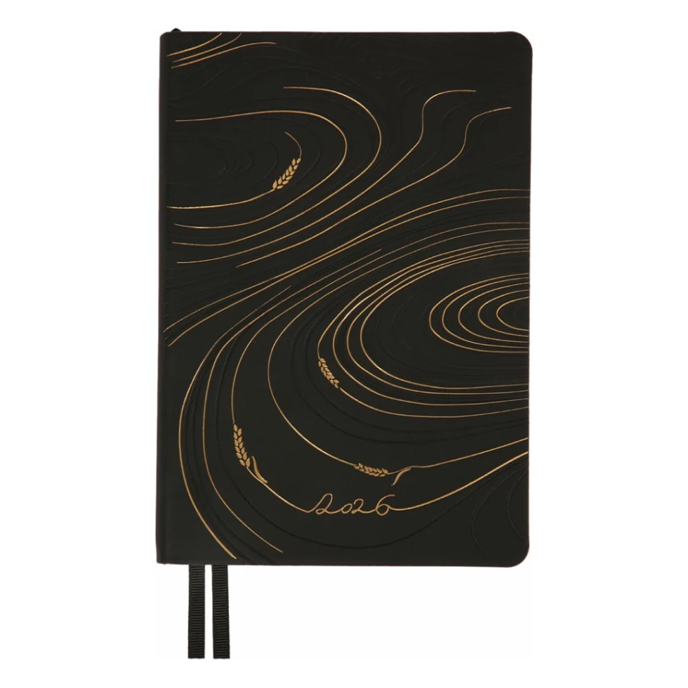Тижневик Leo planner А5 датований 2026 "Enigma", м‘який, чорний, 368 сторінок (252700)
