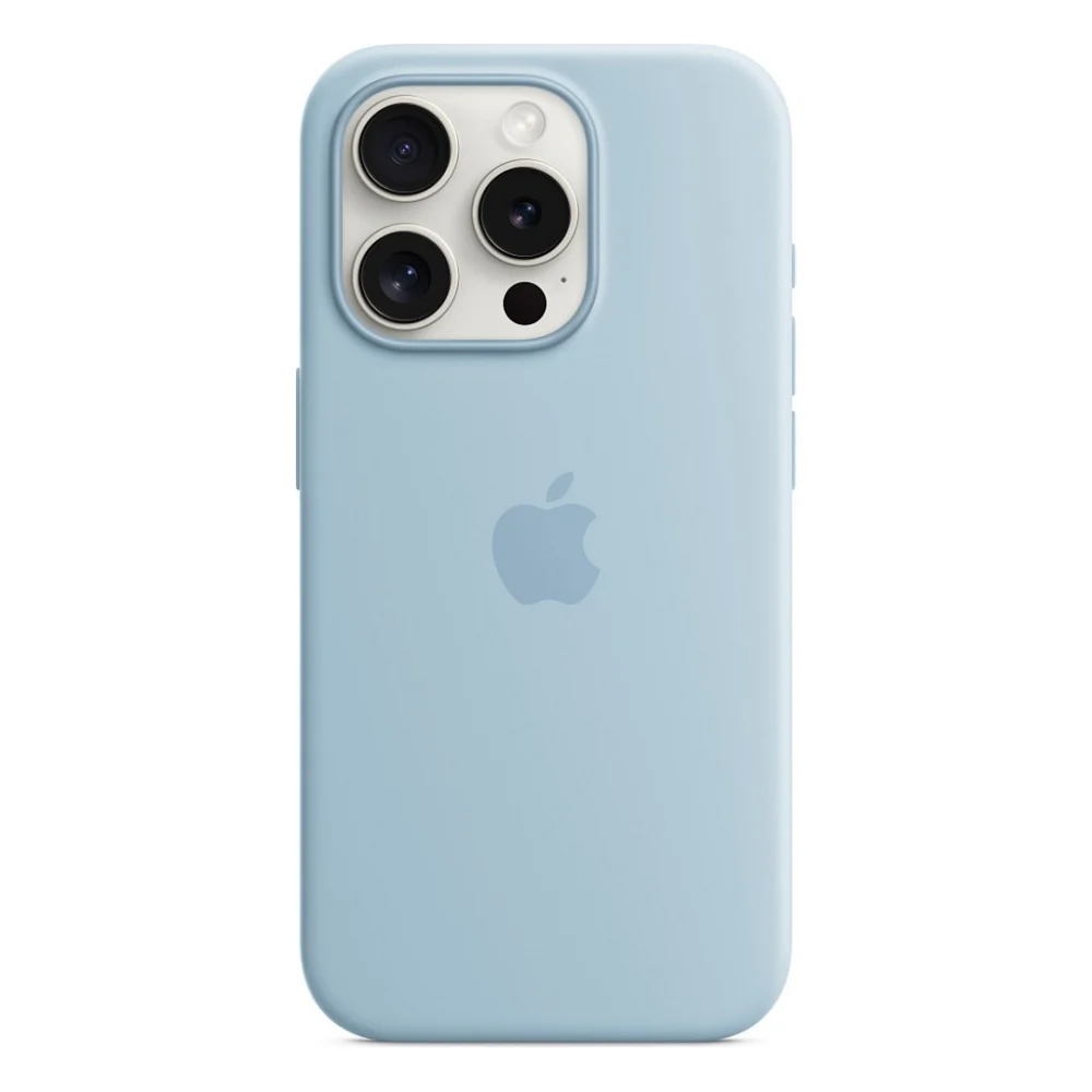 Чохол до мобільного телефона Apple iPhone 15 Pro Silicone Case with MagSafe - Light Blue,Model A3125 (MWNM3ZM/A)