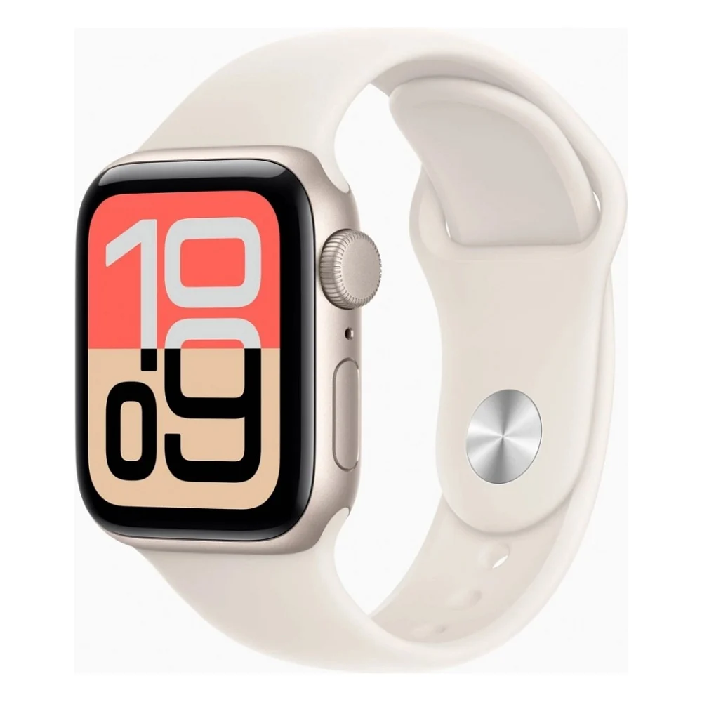 Смарт-годинник Apple Watch SE 3 GPS 40mm Starlight Aluminium Case with Starlight Sport Band - M/L (MEH54RK/A)