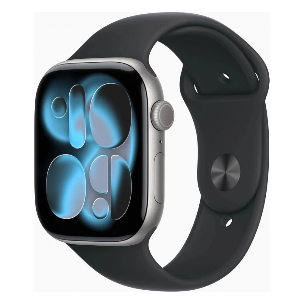 Смарт-годинник Apple Watch Series 11 GPS + Cellular 46mm Space Grey Aluminium Case with Black Sport Band - M/L (MFCA4RK/A)