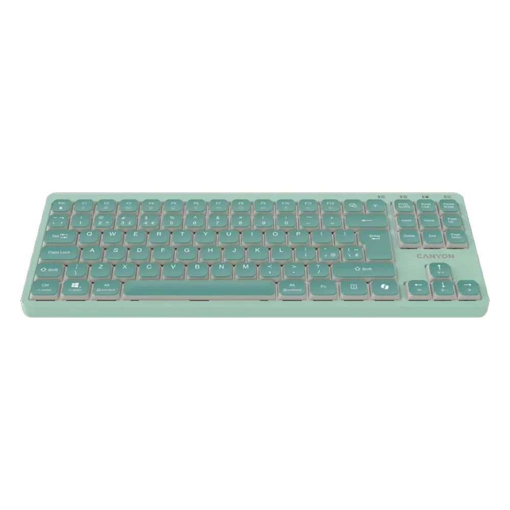 Клавіатура Canyon OnType 10 TKL Mechanical Silent Low-profile USB UA Green (CNS-HKB10GR) — фото 2