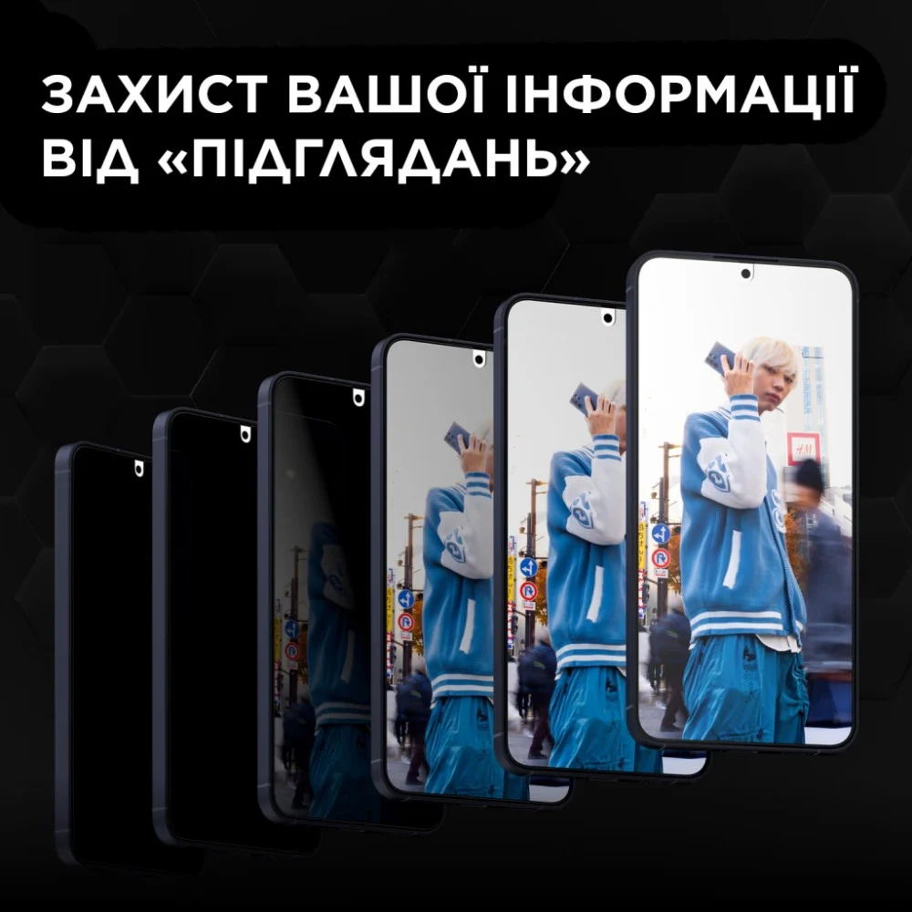 Скло захисне PANZERGLASS Privacy Samsung Galaxy S24 Plus Ultra-Wide Fit w. EasyAligner (PG_P7351) — фото 3