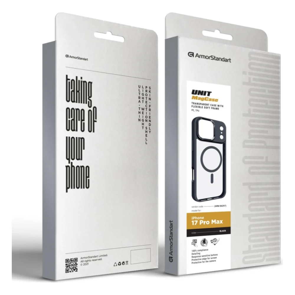 Чохол до мобільного телефона Armorstandart Unit MagCase Apple iPhone 17 Pro Max Black (ARM86297) — фото 6