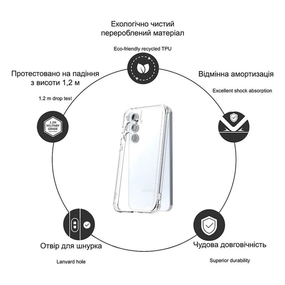 Чохол до мобільного телефона Drobak Acrylic with Airbag Google Pixel 9 Pro XL (858511) — фото 2