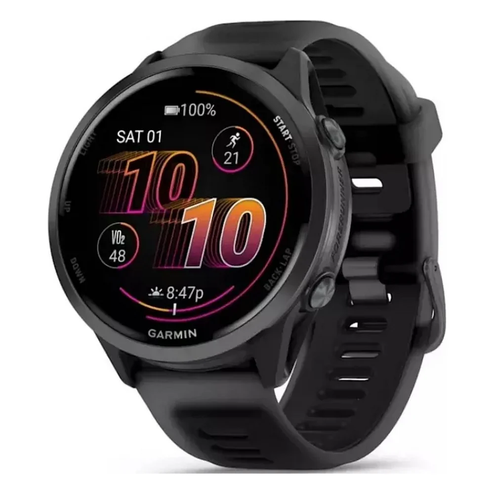 Смарт-годинник Garmin Forerunner 570 47mm Slate Gray Aluminum w. Translucent Black/Black Band (010-02971-00/40)