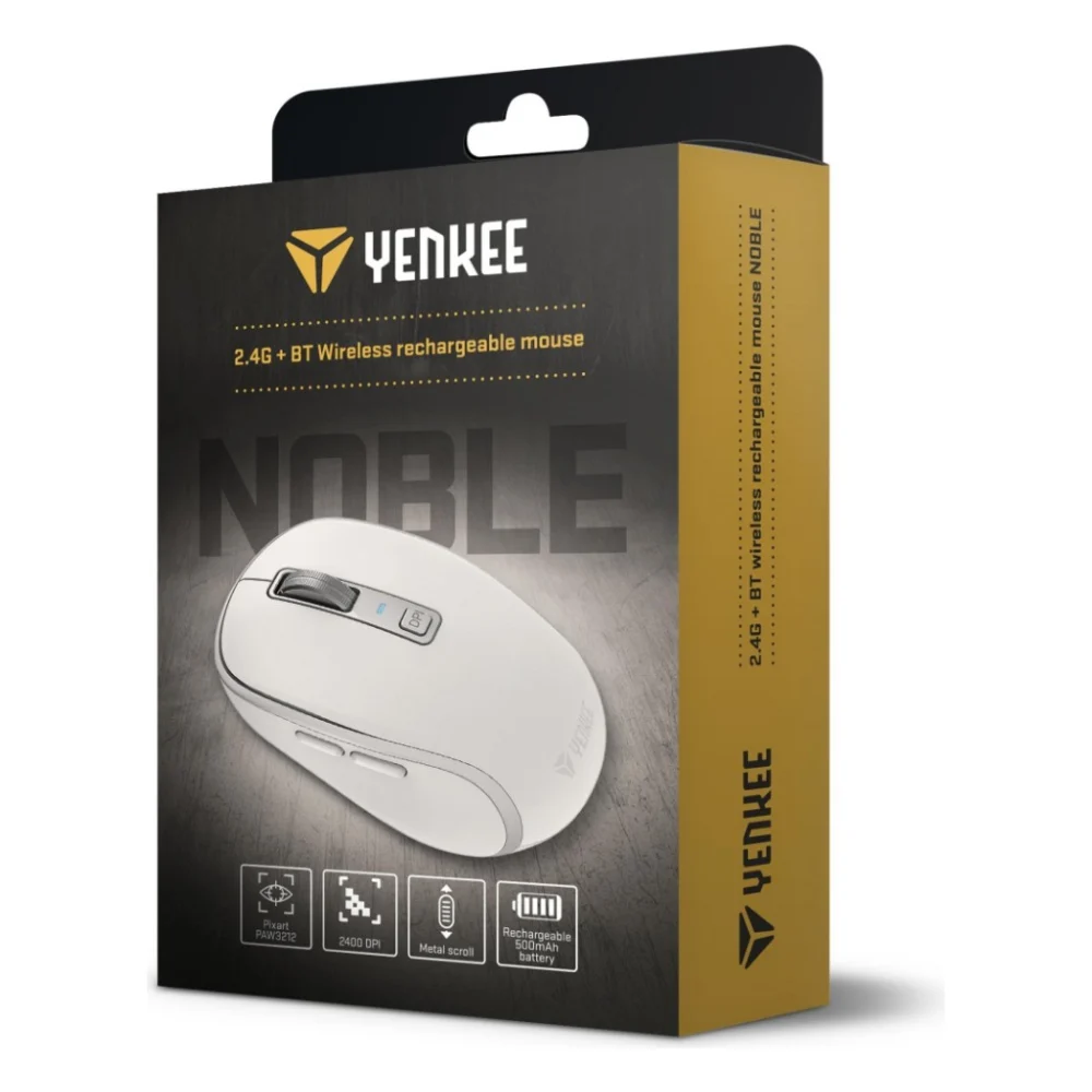 Мишка YENKEE YMS 2085WE Noble Wireless/Bluetooth White (45019715) — фото 4