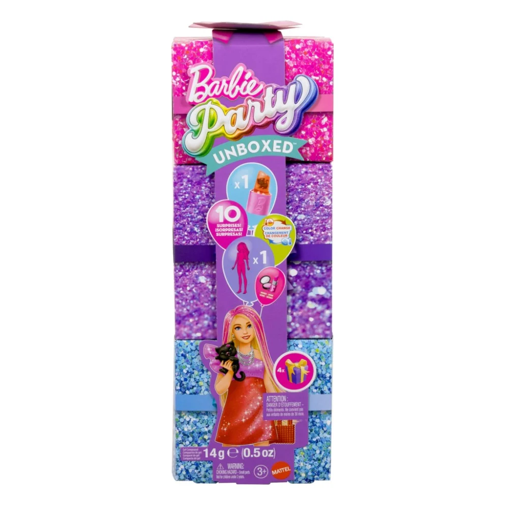 Лялька Barbie Party unboxed у рожево-червоних тонах (JFY68)