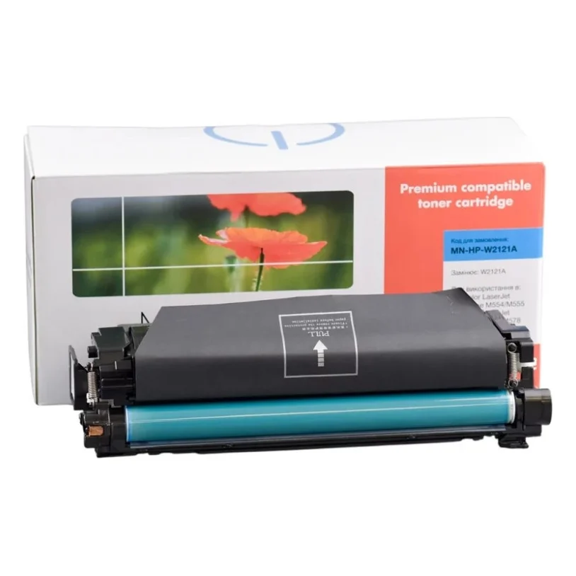 Картридж Makkon HP W2121A (212A) для CLJ M554/M555/M578 cyan (MN-HP-W2121A)