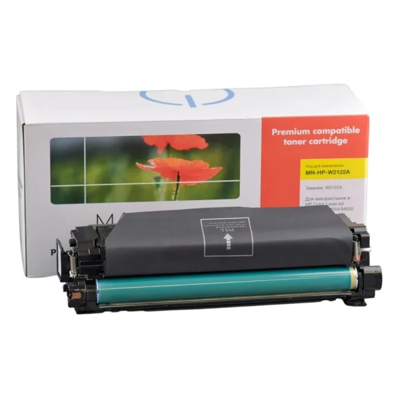 Картридж Makkon HP W2122A (212A) для CLJ M554/M555/M578 yellow (MN-HP-W2122A)