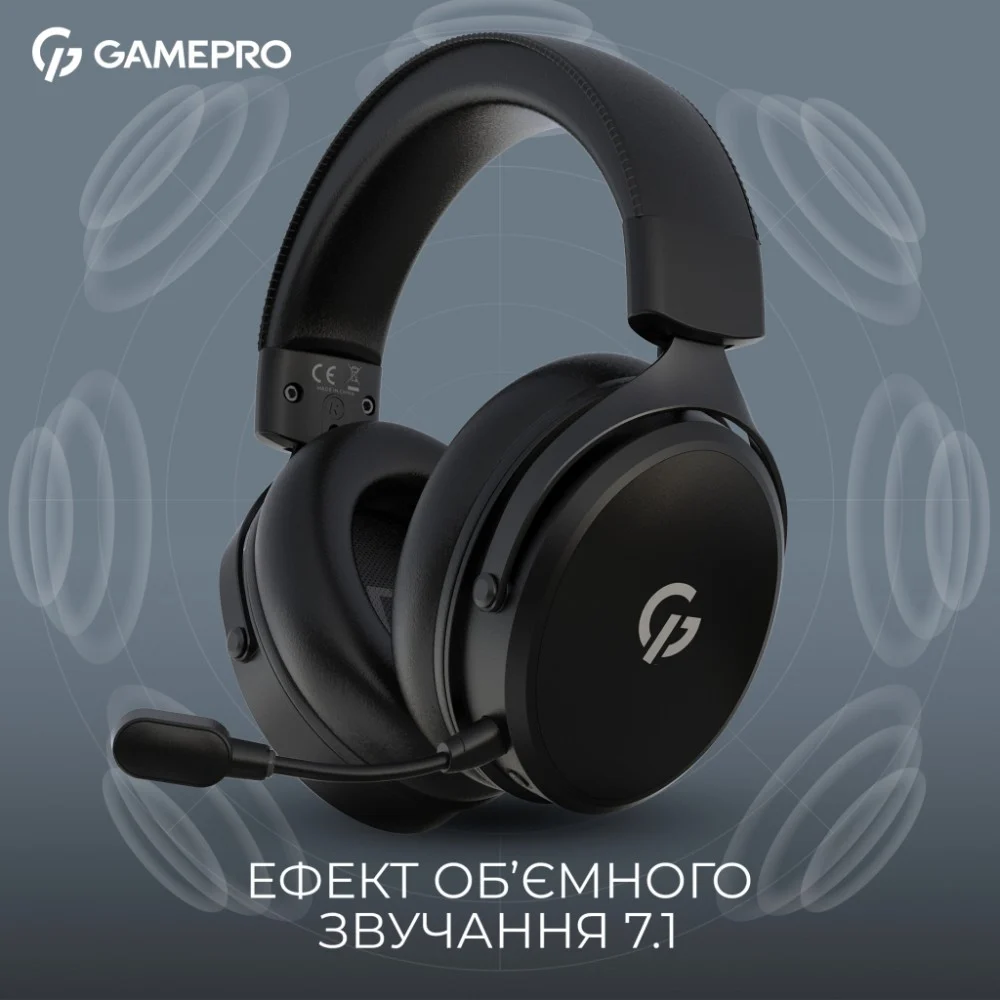 Навушники GamePro Asgard Skadi Wireless Black (HSW191B) — фото 5