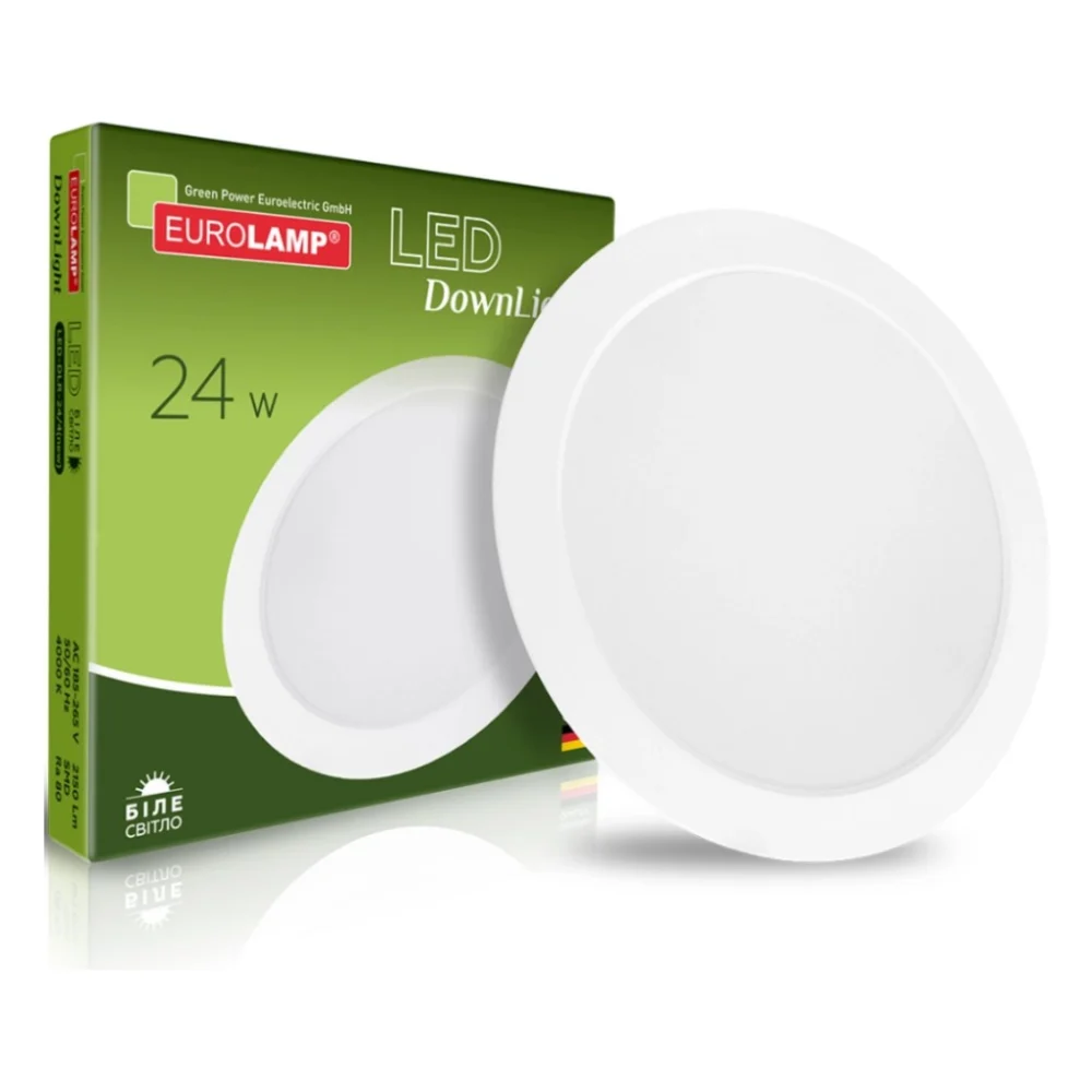 Світильник Eurolamp Downlight NEW 24W 2150Lm 4000K (LED-DLR-24/4(new))