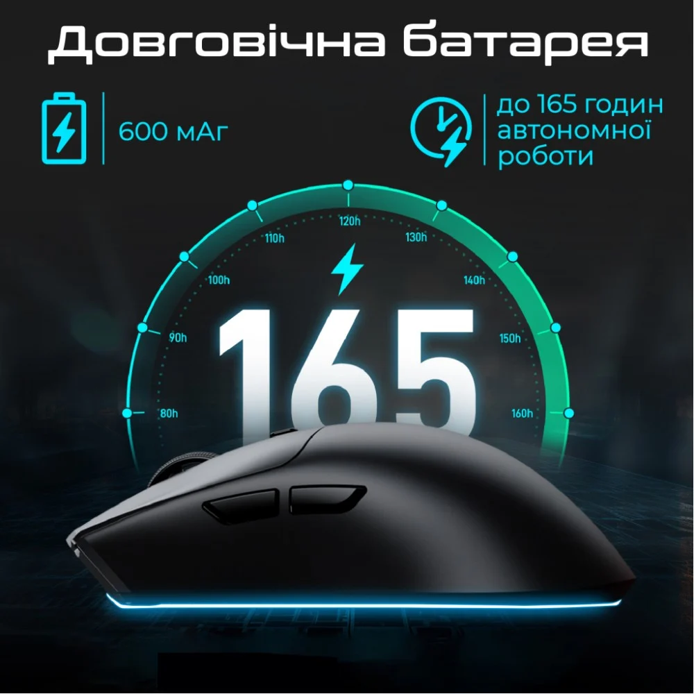 Мишка RAWM SA-MH01 Wireless/Bluetooth Purple (SA-MH01.purple) — фото 6