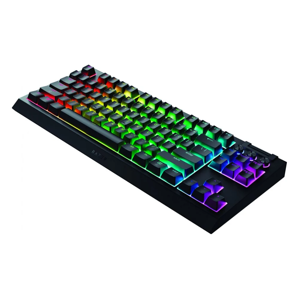 Клавіатура Razer BlackWidow V4 Low-Profile TKL Wireless/Bluetooth/USB Yellow switch UA Black (RZ03-05450100-R3M1) — фото 5