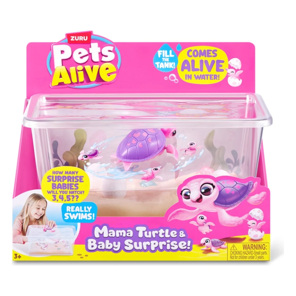 Інтерактивна іграшка Pets & Robo Alive Мама черепаха з сюрпризом (9560)