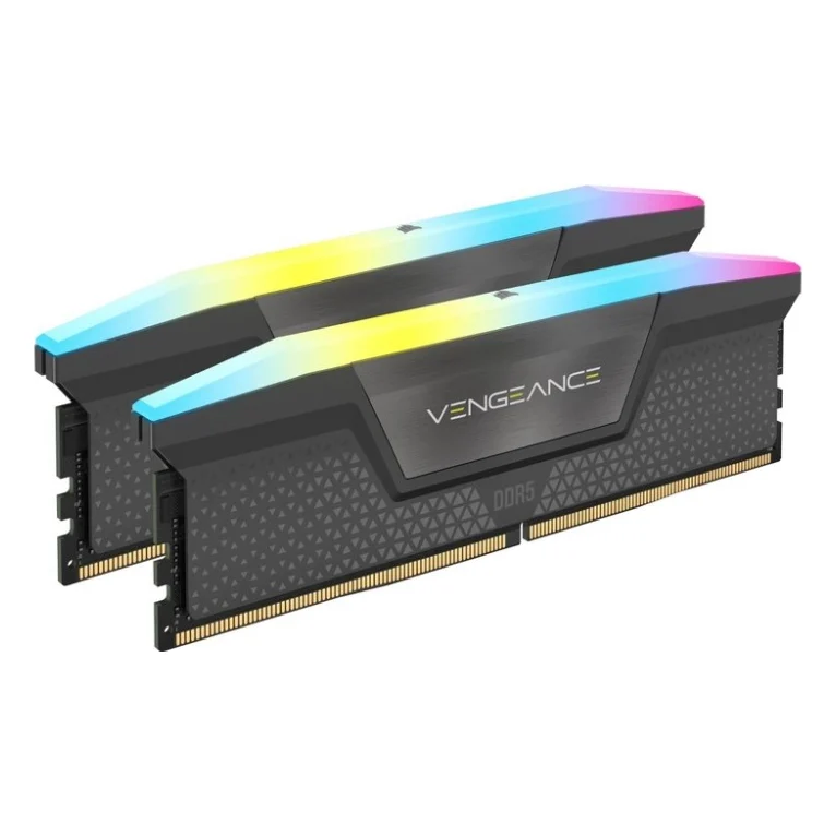 Модуль пам'яті для комп'ютера DDR5 64GB (2x32GB) 6000 MHz Vengeance RGB Grey Corsair (CMH64GX5M2B6000Z30)