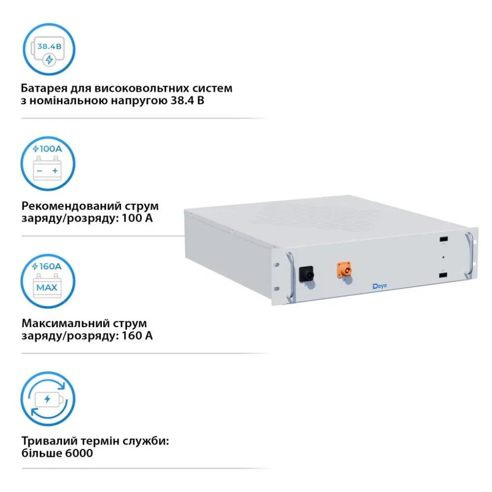 Батарея LiFePo4 Deye BOS-A 38.4V - 200Ah (BOS-A) — фото 3