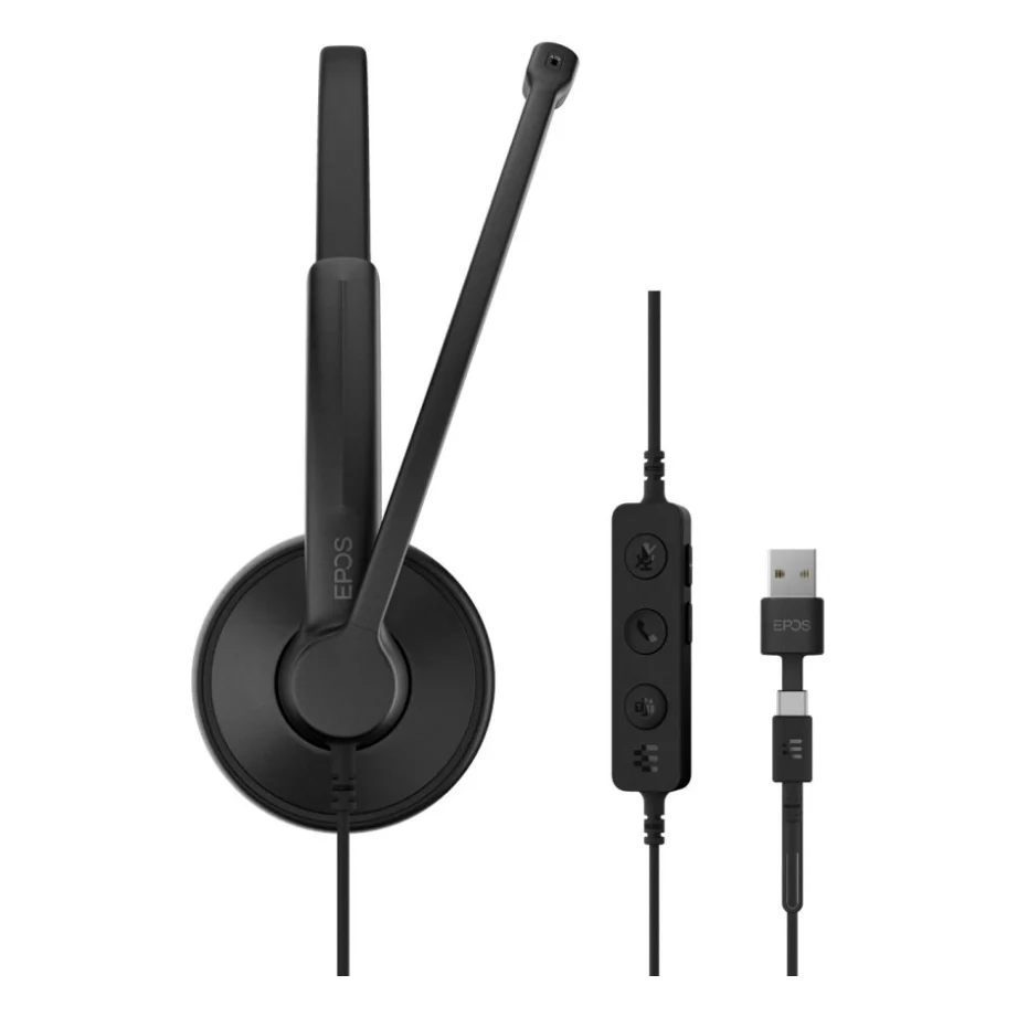 Навушники Epos Impact 100 MS Stereo USB-C+A Black (1001421) — фото 6