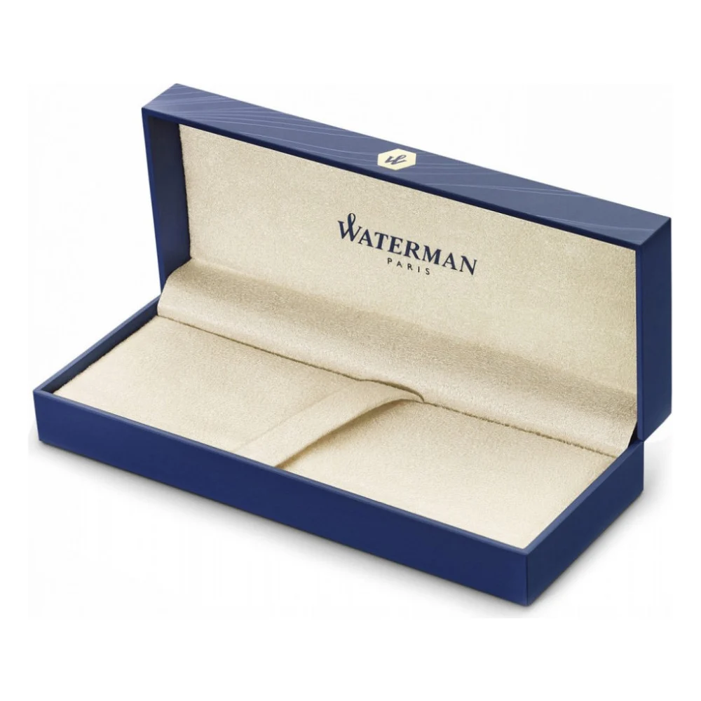 Ручка пір'яна Waterman CARENE Deluxe Black/silver  FP F (11 200) — фото 4
