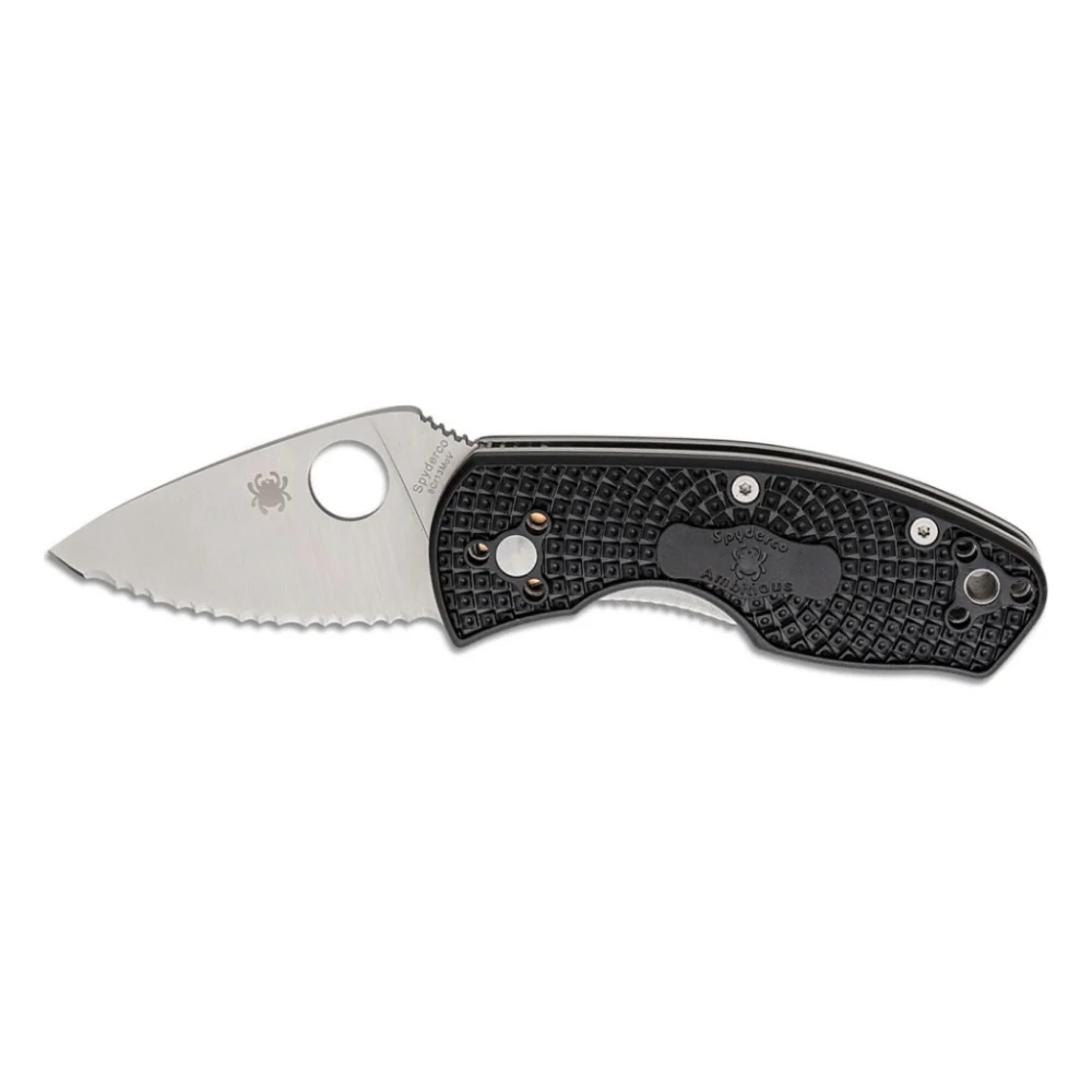 Ніж Spyderco Ambitious Serrated Black (C148SBK)