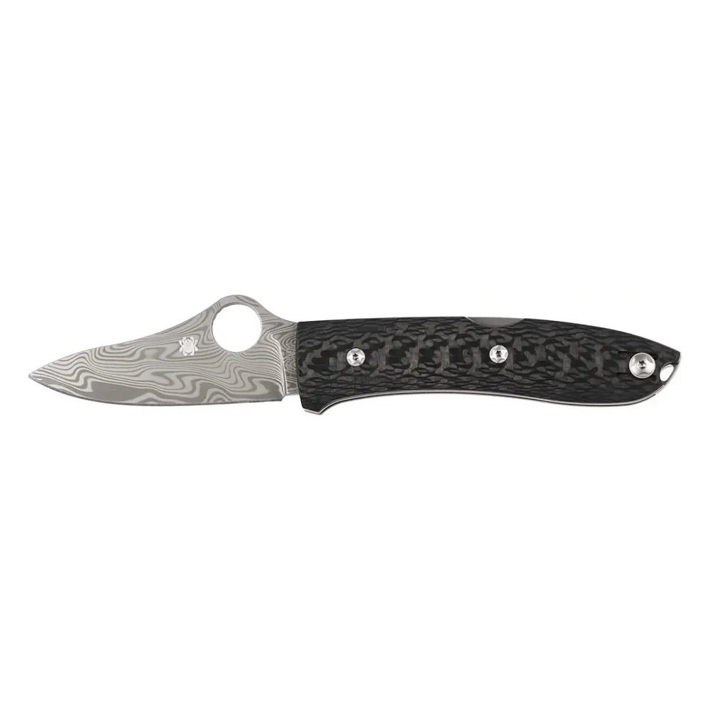 Ніж Spyderco SpyOpera Carbon Fiber Damasteel Thor (C255CFPD)