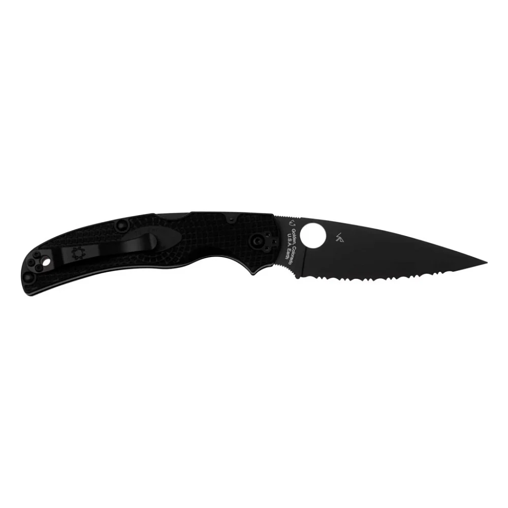 Ніж Spyderco Native Chief Lightweight BB Serrated FRN Black (C244SBBK) — фото 2