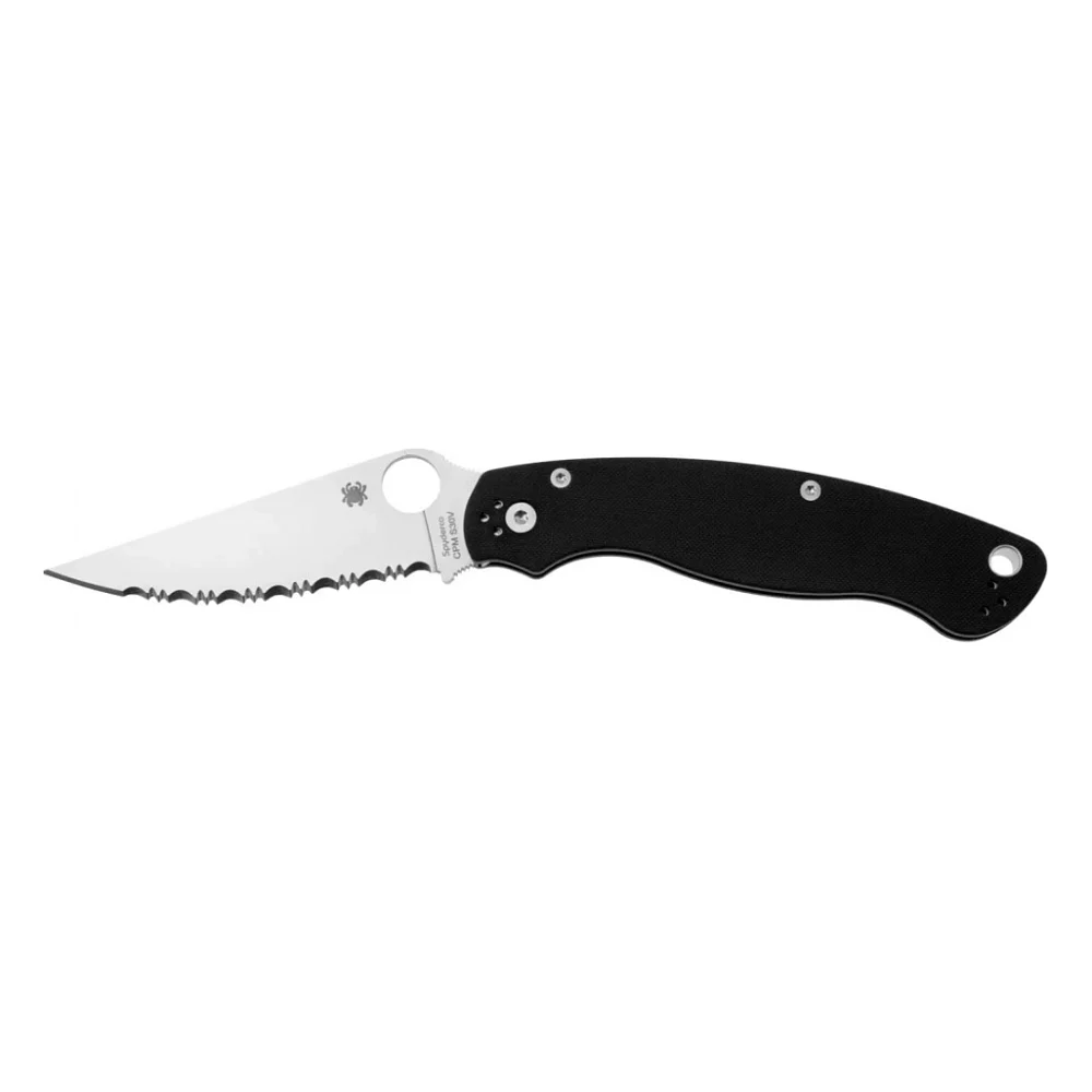 Ніж Spyderco Military 2 Serrated Black (C36GS2)