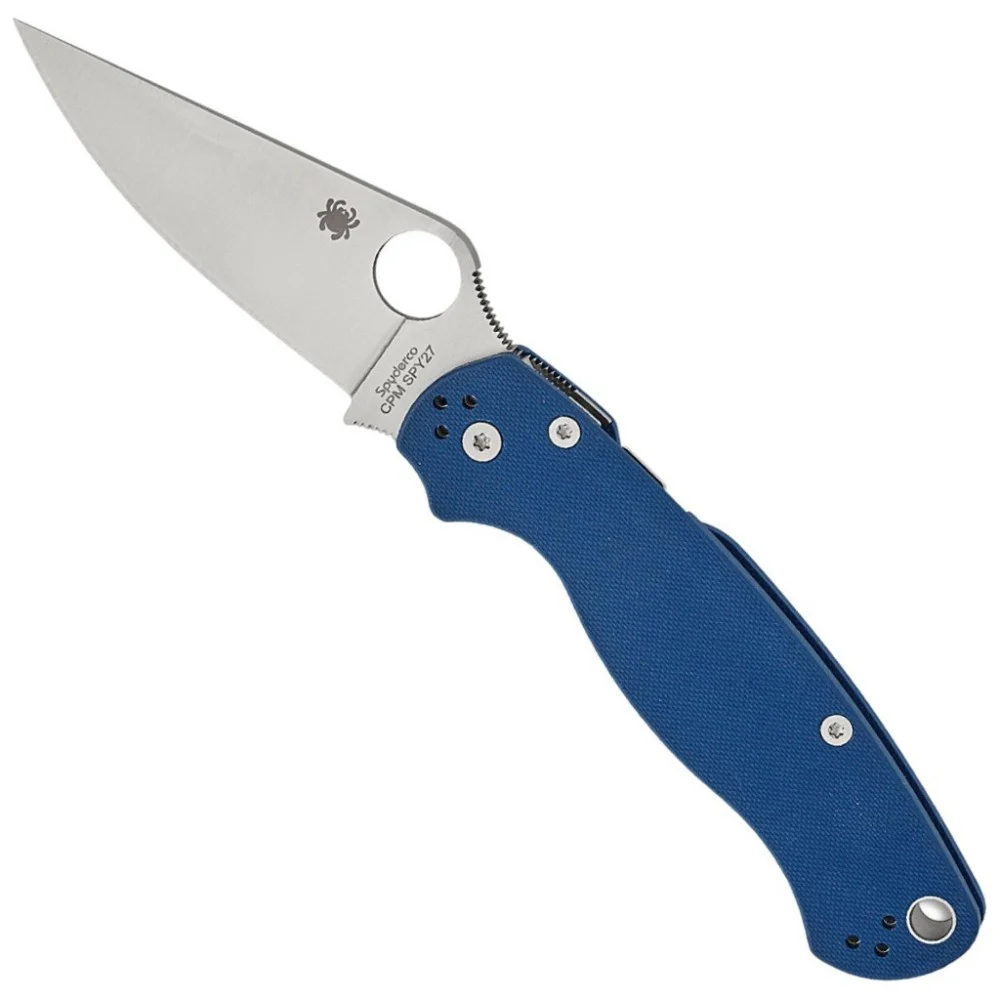 Ніж Spyderco Para Military 2 CPM SPY27 G-10 Blue (C81GPCBL2)