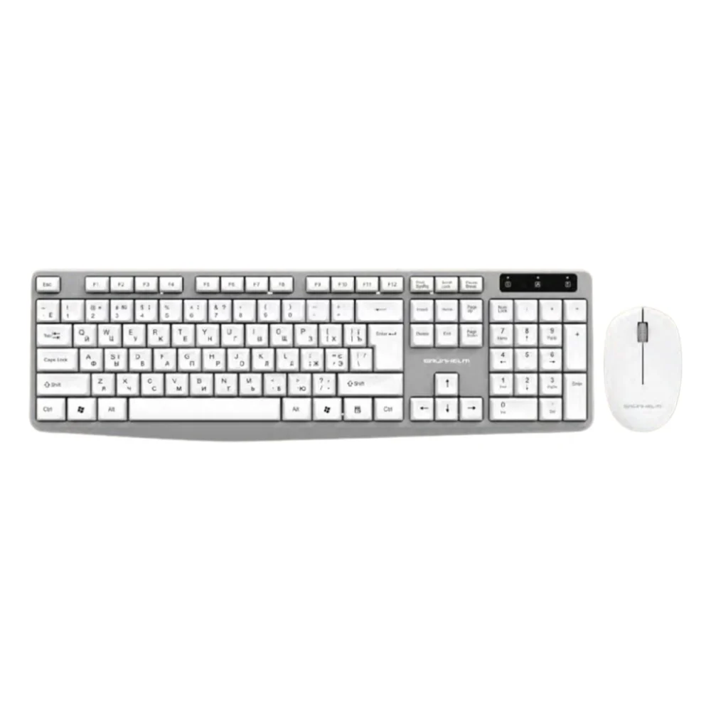 Комплект Grunhelm KBM-4600WL Wireless UA White (126876)