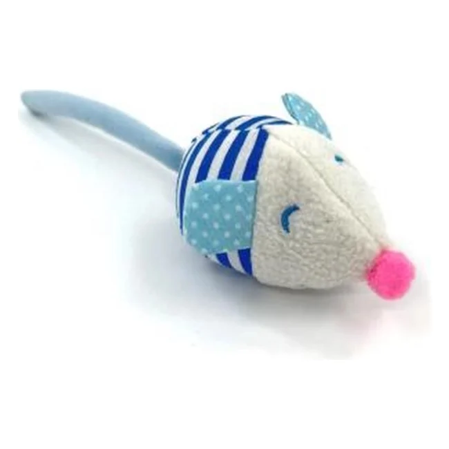 Іграшка для котів Hippie Pet Мишка середня синя 9 см (HIPCT2304059M)