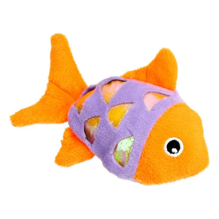 Іграшка для котів Hippie Pet Рибка помаранчева 11.5 см (HIPCT21035O)