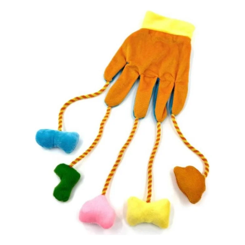 Іграшка для котів Hippie Pet Рукавичка помаранчева 30 см (HIPCT2304084O)