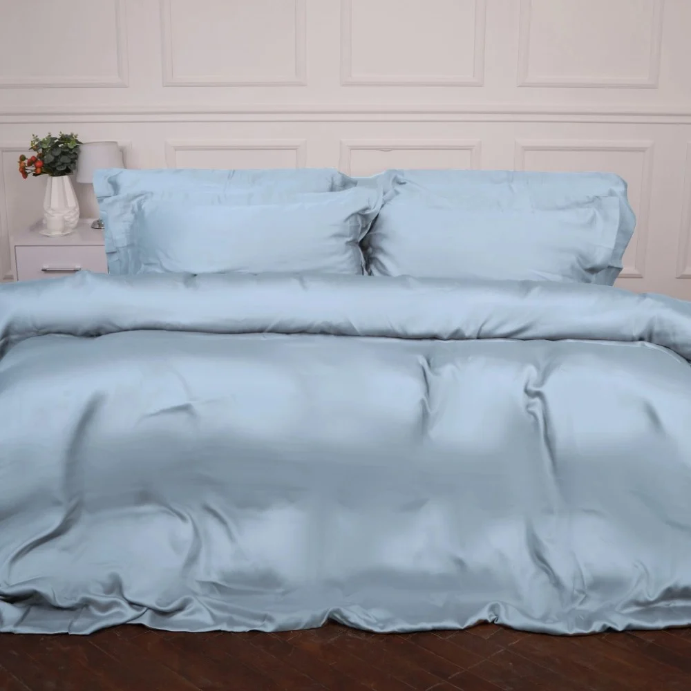Постільна білизна MirSon Tencel №04 Blue 143х210 полуторний (2200009369513)