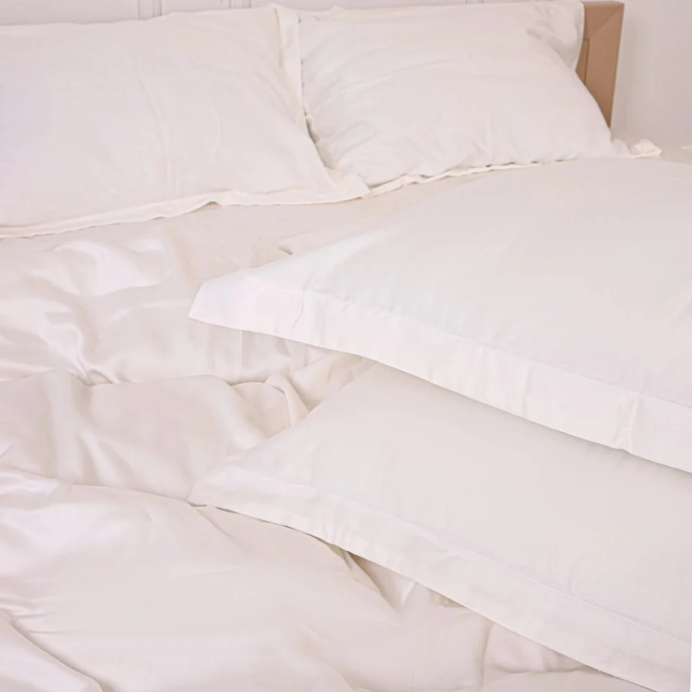 Постільна білизна MirSon Tencel №01 White 200 x 220 Євро (2200009368448) — фото 8