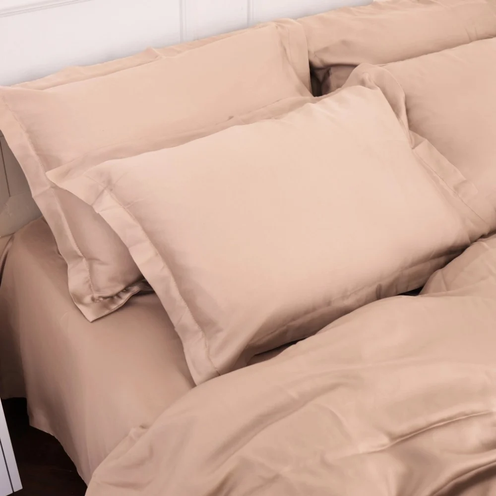 Постільна білизна MirSon Tencel №03 Creamy 200 x 220 Євро (2200009369070) — фото 5