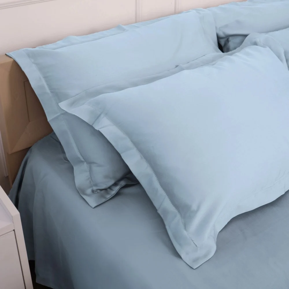 Постільна білизна MirSon Tencel №04 Blue 220 x 240 King Size (2200009369537) — фото 5