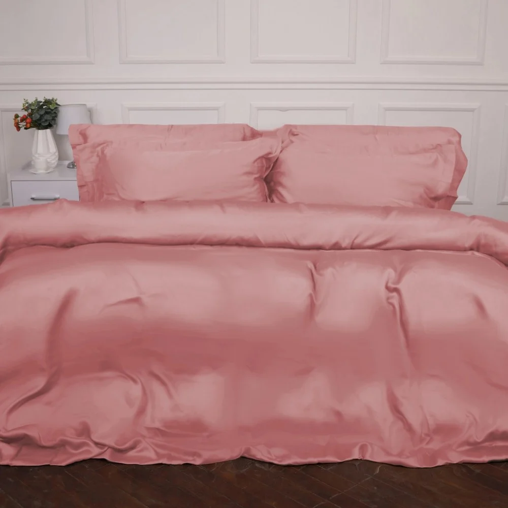 Постільна білизна MirSon Tencel №02 Pink 2x143x210 Сімейний (2200009368608)