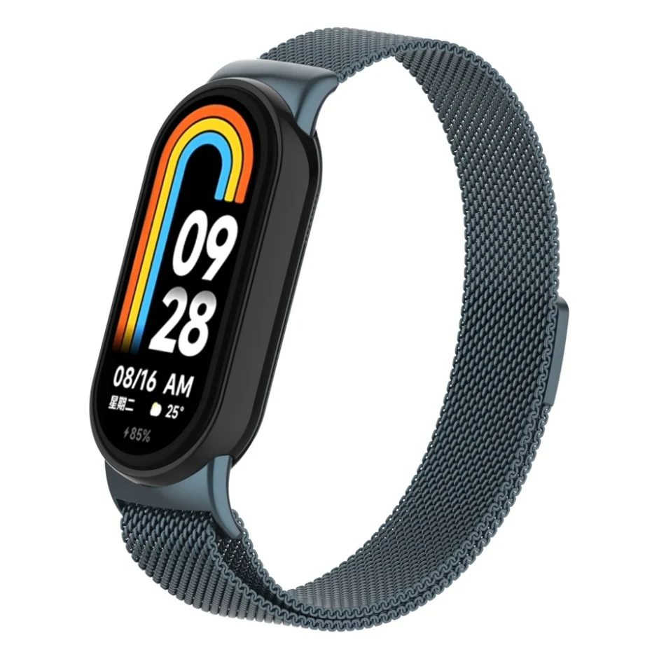 Ремінець до фітнес браслета Armorstandart Milanese Magnetic для Xiaomi Smart Band 10/9/8 Titanium Grey (ARM86893)