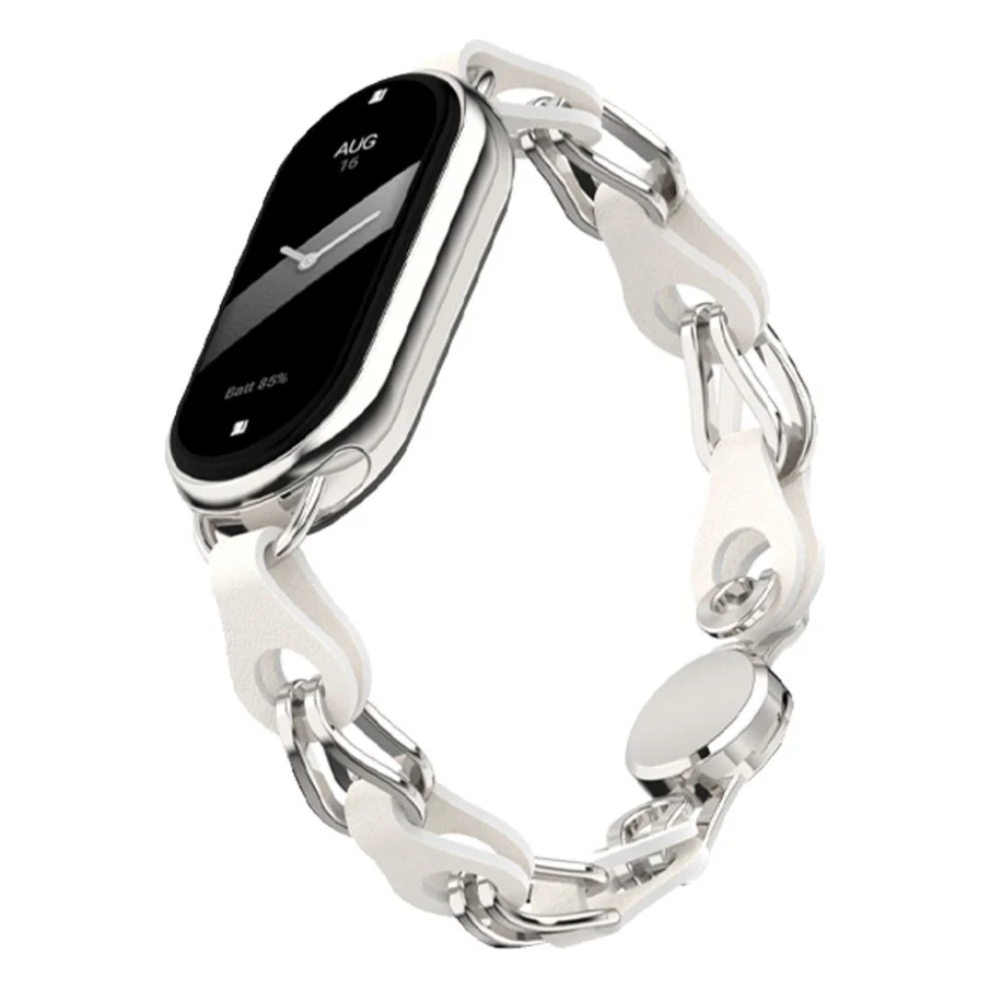 Ремінець до фітнес браслета Armorstandart Chain Wristband для Xiaomi Smart Band 10/9/8 Silver (ARM86889)