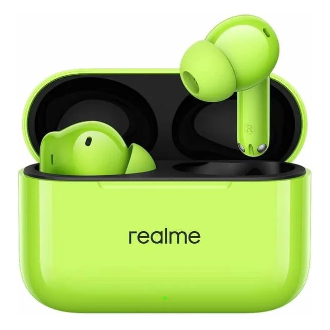 Навушники Realme Buds T200 Neon Green