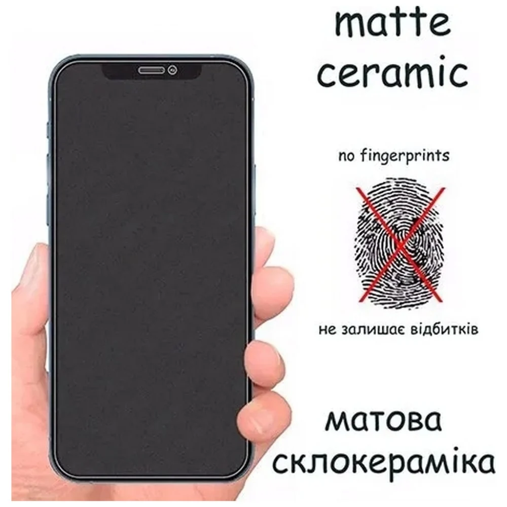 Скло захисне Drobak Matte Ceramics Anty Spy Apple iPhone 17 (333338) — фото 5