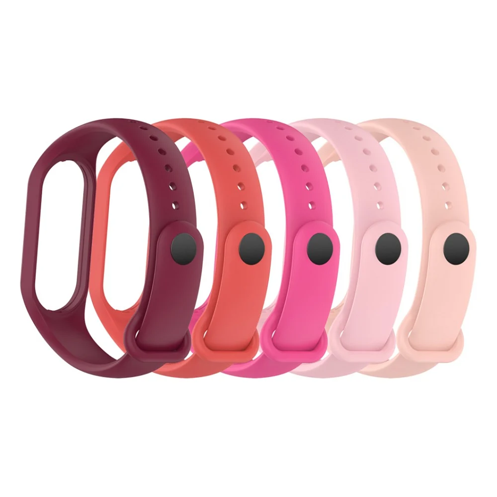 Ремінець до фітнес браслета Armorstandart комплект 5шт Xiaomi Mi Band 7/6/5 New Style Pink Punch (ARM75066)